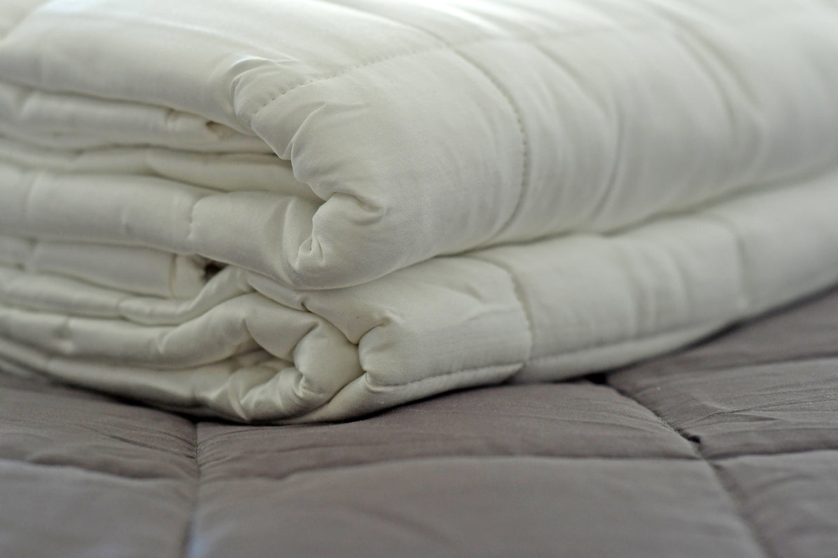 Manta Pesada Queen Blanca