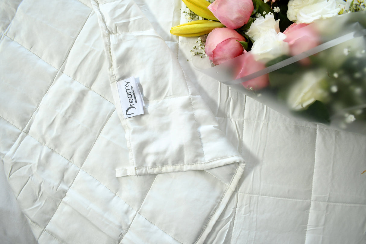 Manta Pesada Queen Blanca